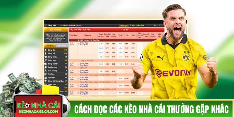 Cách đọc các loại kèo nhà cái hôm nay thường gặp khác