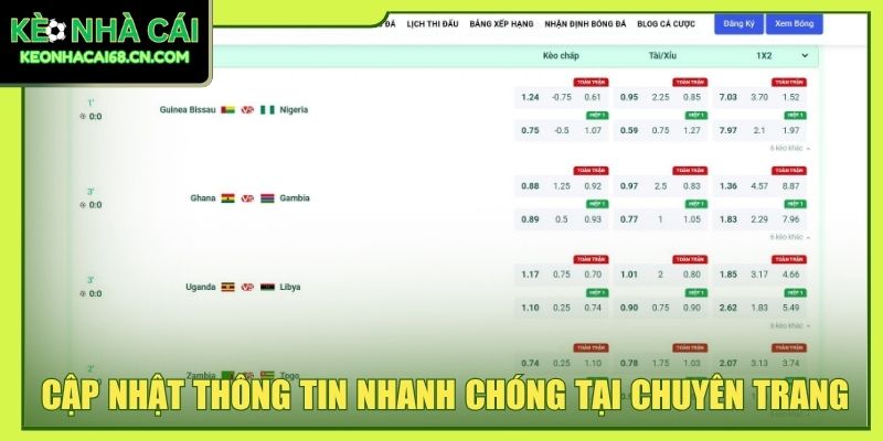 Kèo Bóng Đá Hôm Nay- Cập Nhật Tỷ Lệ Đặt Cược Mới Nhất 3 Cập nhật thông tin nhanh chóng tại chuyên trang